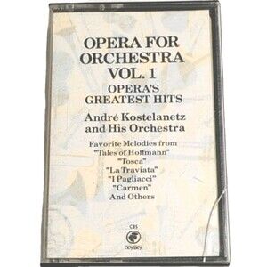 Opera for Orchestra Volume 1 – Opera’s Greatest Hits (Cassette Tape) Classical